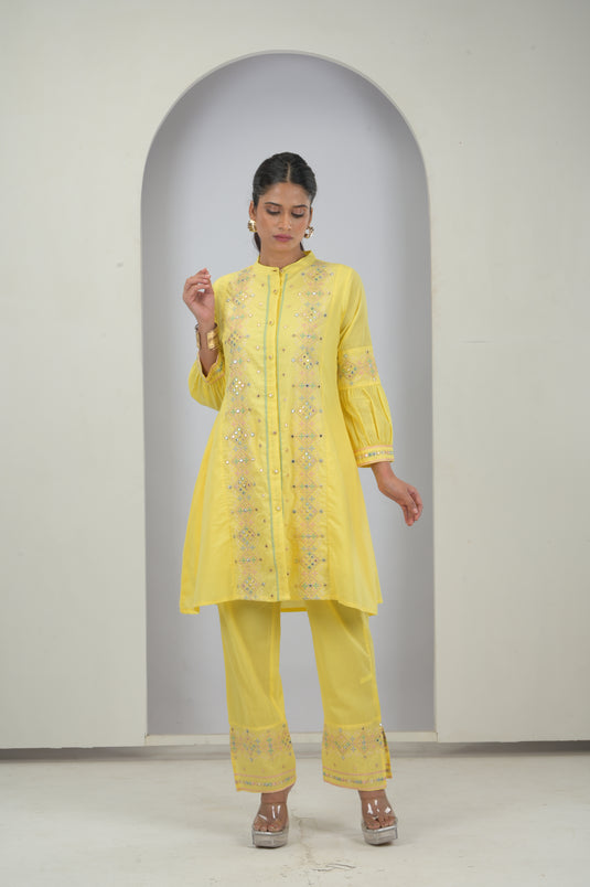 Sunny Meadow Embroidered Cotton Set