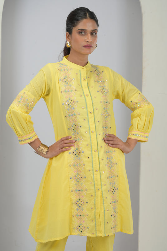 Sunny Meadow Embroidered Cotton Set